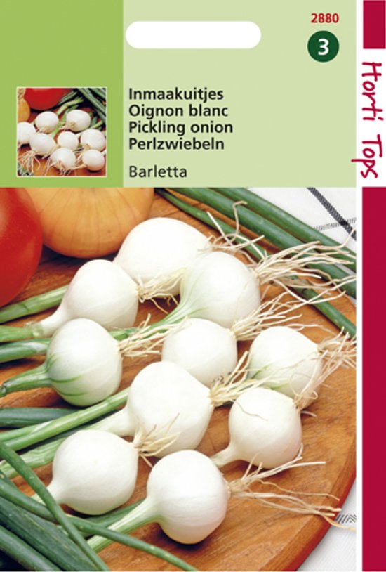 Inmaakuitjes Barletta/ St. Jans (Allium cepa) 1000 zaden HT